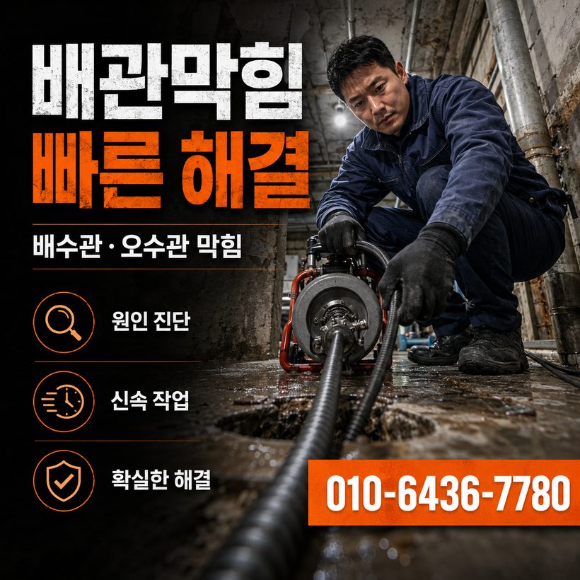 춘양면 하수구막힘 빠른출동 5