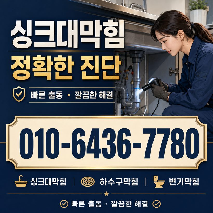 하일면 하수구막힘 빠른출동 1